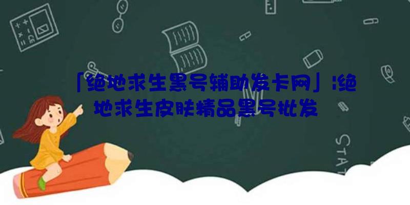 「绝地求生黑号辅助发卡网」|绝地求生皮肤精品黑号批发